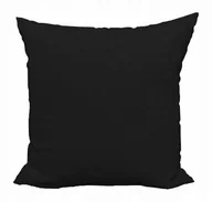 Poszewki na poduszki - Poszewka Na Poduszkę Czarna 40X40 Dekoracyjna Duży Wybór Kolorów - miniaturka - grafika 1