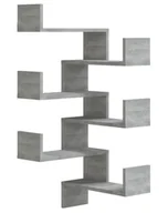 Półki do salonu - Ścienna półka narożna szary dąb D0-L21 - miniaturka - grafika 1