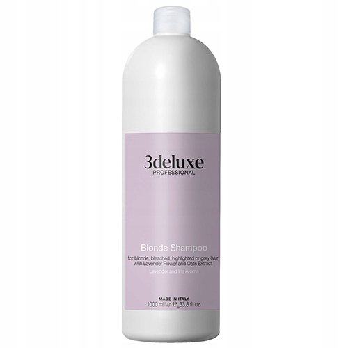 3DELUXE Blonde shampoo Szampon Do Włosów Blond Rozjaśnianych Z Lawendą 1000