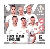 Masy plastyczne - Astra Plastelina 6 kolorów PZPN - miniaturka - grafika 1