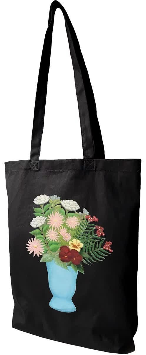 Torba bawełniana Still life of flowers in a blue vase Henri Rousseau