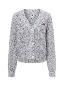 Swetry damskie - Tommy Jeans Kardigan damski Kobiety wielokolorowy marmurkowy, S - miniaturka - grafika 1