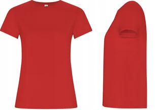 T-shirt Koszulka Damska ORGANICZNA BAWEŁNA Roly GOLDEN 6696 CZERWONA XL - Koszulki i topy damskie - miniaturka - grafika 1