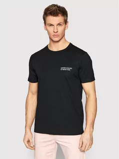 Koszulki męskie - Benetton United Colors Of T-Shirt 3I1XU100A Czarny Regular Fit - grafika 1