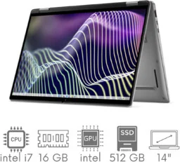 2w1 Dell Latitude 7440 i7-1365U 16GB 512SSD 14'' FHD+ 1920x1200 X360 WiFi BT Kam Win11Pro GW12mc - Elektronika OUTLET - miniaturka - grafika 1