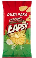 Chipsy - ŁAPSY Prażynki ziemniaczane ZIELONA CEBULKA 110g DUŻA PAKA - miniaturka - grafika 1