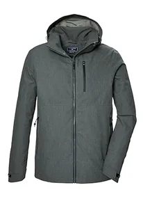killtec Męska kurtka funkcyjna, wodoszczelna/kurtka outdoorowa z odpinanym kapturem KOS 74 MN JCKT, ciemnozielona, 3XL, 42869-000 - Kurtki męskie - miniaturka - grafika 1