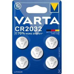 Varta BATERIA SPECJALISTYCZNA CR2032 5 SZT.) 6032101415 - Baterie i akcesoria - miniaturka - grafika 1