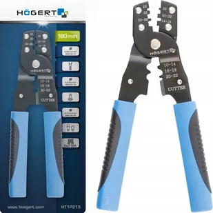 Szczypce do Zaciskania Końcówek Konektorów Nieizolowanych Hoegert Technik - Kombinerki i obcęgi - miniaturka - grafika 1