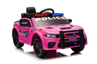 Tory, garaże, parkingi - Auto Na Akumulator Dodge Charger Policyjny Różowy - miniaturka - grafika 1