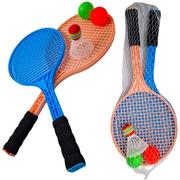 Zabawki i gry sportowe - Rakietki o gry w Badmintona / tenisowe + 2 piłki + lotka - miniaturka - grafika 1