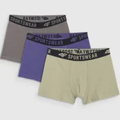 Majtki dla dzieci - Bokserki Chłopięce 4F Majtki 3-PAK Bielizna Multikolor 4FJWAW25UBXSM061 Kolorowy 134/140 - miniaturka - grafika 1