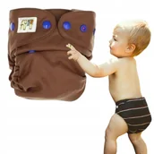 Pieluchy - Pielucha Wełniana OTULACZ LENTILKI granatowe napy Pieluchy Wielorazowe Napp - miniaturka - grafika 1