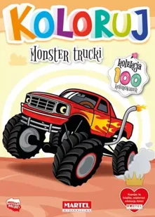 Koloruj - Monster trucki - Kolorowanki, wyklejanki - miniaturka - grafika 1