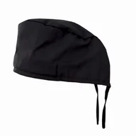 Odzież medyczna - Czepek medyczny chirurgiczny uniwersalny unisex czarny - miniaturka - grafika 1