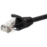 Patchcordy - Patchcord RJ45 kat. 5e Utp, 0,5m czarny - miniaturka - grafika 1