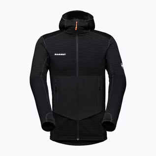 Kurtki i kamizelki sportowe damskie - Mammut Mammut Aconcagua Light ML Hooded Jacket Men, black L 2021 Kurtki wspinaczkowe 1014-03020-0001-115 - grafika 1