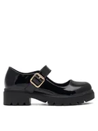 Buty dla dziewczynek - Nelli Blu Półbuty CS5129-11 Czarny - miniaturka - grafika 1