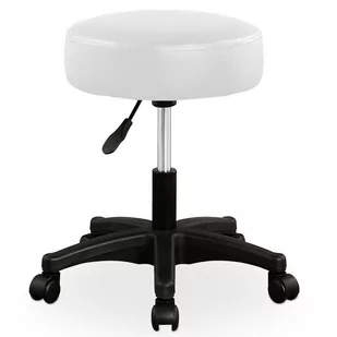 Art wideShop HOKER BIAŁY FRYZJERSKI KOSMETYCZNE OBROTOWY 434 - Taborety i hokery - miniaturka - grafika 1