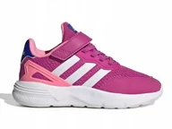 Buty dla dziewczynek - BUTY dziecięce ADIDAS NEBZED HQ6148 rzep 28 - miniaturka - grafika 1