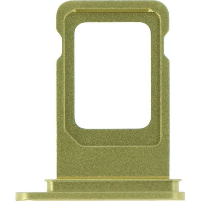 Tacka, slot na kartę SIM z uszczelką do iPhone 11, żółta ORG