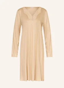 Hanro Koszula Nocna Lilith beige - Bielizna nocna - miniaturka - grafika 1