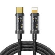 Kable USB - Joyroom kabel przewód USB Typ C - Lightning PD 20W 1.2m czarny S-CL020A12-black - miniaturka - grafika 1