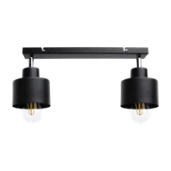 Oprawy, klosze i abażury - Lampa sufitowa LISA 2xE27 - czarny - miniaturka - grafika 1