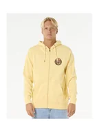 Bluzy męskie - Bluza RIP CURL Wettie Passage Icon Zip Thru żółty S - miniaturka - grafika 1