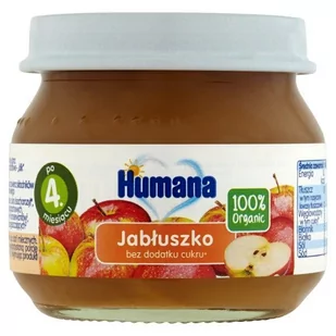 Humana 100% ORGANIC Jabłuszko - 80g - Desery dla dzieci - miniaturka - grafika 1