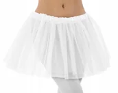 Stroje karnawałowe - STRÓJ SPÓDNICZKA TIULOWA BIAŁA 30cm TUTU - miniaturka - grafika 1