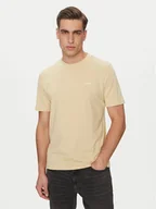Koszulki męskie - HUGO T-Shirt Dero222 50466158 Beżowy Regular Fit - miniaturka - grafika 1