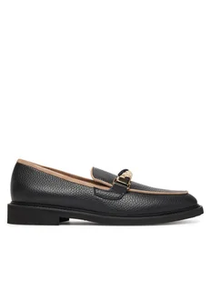 Pollini Loafersy SA10183G0NTD100A Czarny - Półbuty damskie - miniaturka - grafika 1