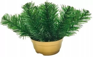 PODKŁAD SZTUCZNY cemenciak doniczka 15 cm ciężka na wiązankę stroik grób - Sztuczne kwiaty - miniaturka - grafika 1