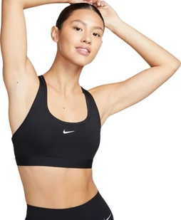 Nike Stanik sportowy Nike Swoosh Light Support czarny DX6817 010 XL - Bielizna sportowa damska - miniaturka - grafika 1