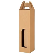 Zestawy upominkowe - Opakowanie na butelkę z otwartej fali na 1 butelka 9x9x33 cm - miniaturka - grafika 1