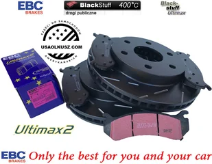 Przednie klocki Ultimax2 + NACINANE tarcze hamulcowe EBC seria USR Cadillac Escalade 2002-2006 - Tarcze hamulcowe - miniaturka - grafika 1