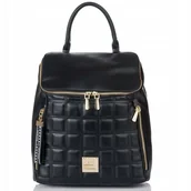 Plecaki - Pojemny Plecak Damski MONNARI Miejski Czarny - miniaturka - grafika 1