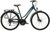 Rowery - Rower trekkingowy damski Kross Trans 4.0 D 28 L(19") turkusowy/szary mat - miniaturka - grafika 1