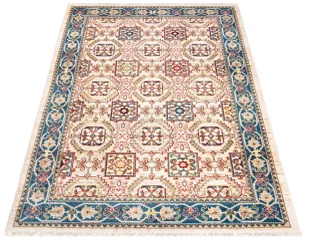 Prostokątny kremowy dywan w klasycznym stylu W7-E16 - Dywany Prostokątny kremowy dywan w klasycznym stylu W7-E16 - Dywany - miniaturka - grafika 1