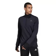 Kurtki i kamizelki sportowe męskie - Kurtka męska adidas  Cold.Rdy Running Cover Up Black S - miniaturka - grafika 1