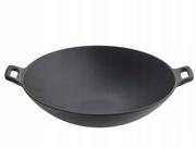 Woki - Żeliwna okrągła patelnia Wok z uchwytami - 30,5 cm - miniaturka - grafika 1