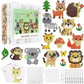 Prace ręczne dla dzieci - Zestaw 5000 Koralików Do Prasowania 5 Mm Diy Akcesoria 15 Wzorów Zawieszki - miniaturka - grafika 1