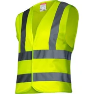 Akcesoria motoryzacyjne - Kamizelka Ostrzegawcza 4 Pasy, Żółta, "3XL", Ce, Lahti - miniaturka - grafika 1