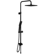 Zestawy prysznicowe - Omnires SYS JIMJIM BL system prysznicowy natynkowy czarny - miniaturka - grafika 1