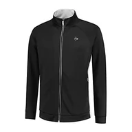 Kurtki męskie - Dunlop Sports Męska kurtka klubowa z dzianiny, koszulka tenisowa, czarno-biały, 3XL - miniaturka - grafika 1
