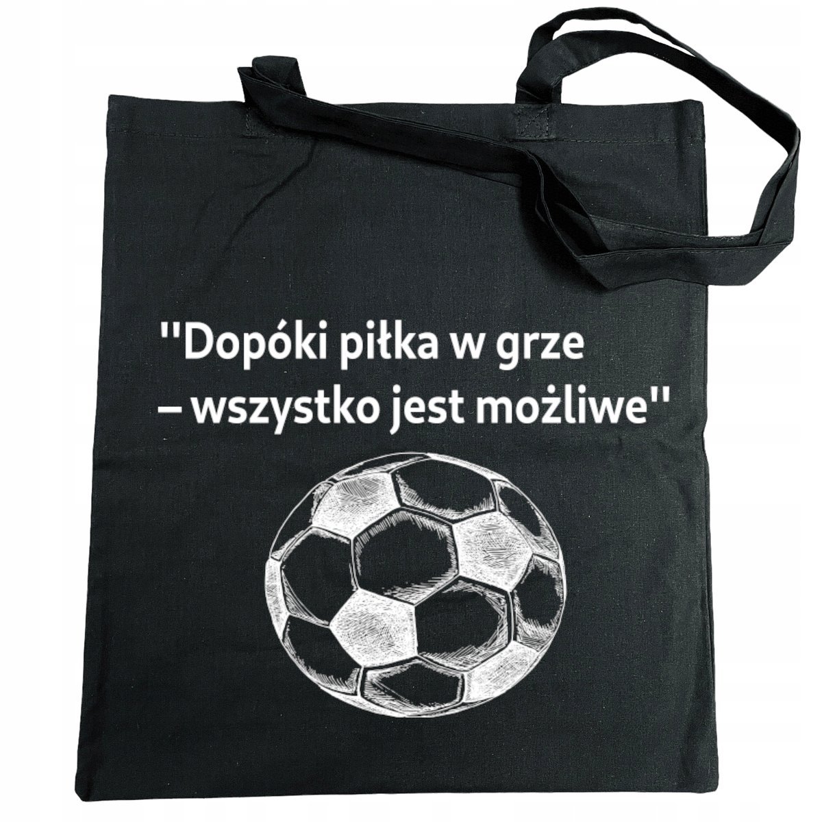 Torba na zakupy nadruk Piłkarska - piłka w grze
