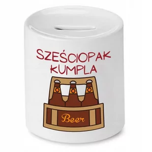 SKARBONKA DLA PRZYJACIELA SZEŚCIOPAK KUMPLA z Nadrukiem ze Zdjęciem - Skarbonki - miniaturka - grafika 1