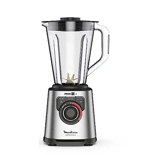 Moulinex Perfect Mix+ LM82AD10 mikser stojący, 2 litry, 1200 W, kubek z tritanu ze stali nierdzewnej, wybór prędkości z podświetleniem, 3 programy, tryb ręczny i funkcja Auto-Clean - Blendery kielichowe - miniaturka - grafika 1