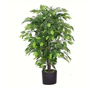 Sztuczne drzewka - Leaf Realistyczne sztuczne drzewo/roślina, 90 cm Bush Ficus, AZ-FICUS - miniaturka - grafika 1